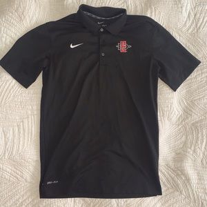 Nike SDSU Black Dri-Fit Polo (Size Small)